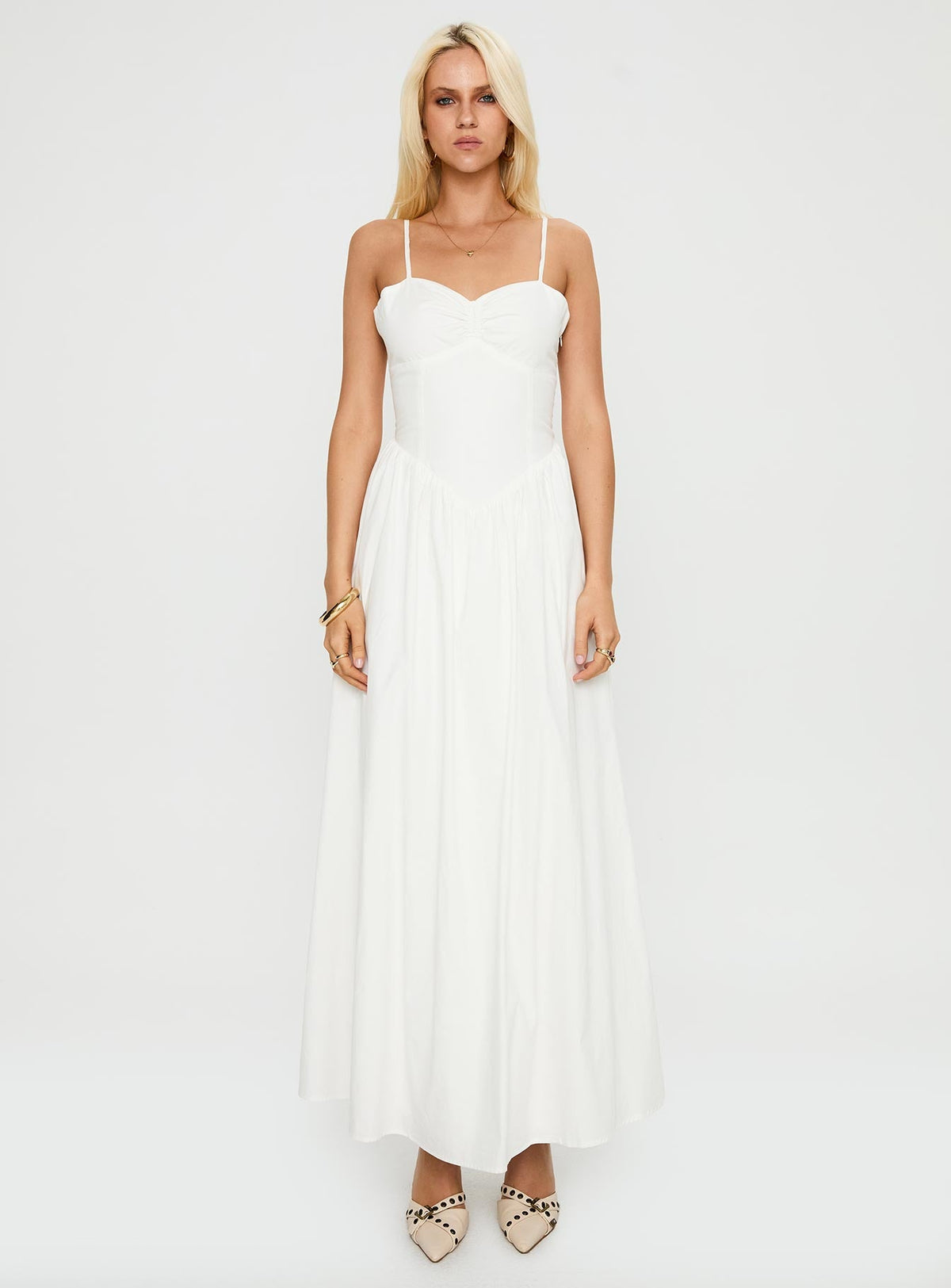 Ceremonious Maxi Dress White