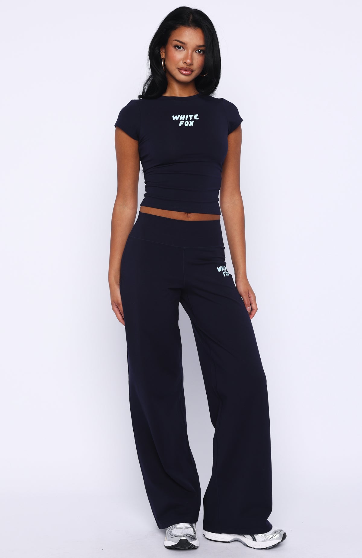 Break The Records Baby Tee Navy