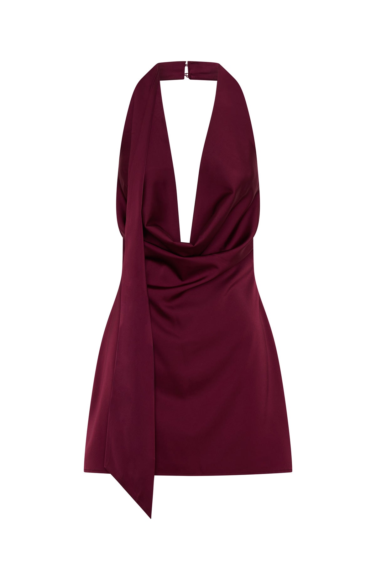 Party Never Stops Mini Dress Burgundy