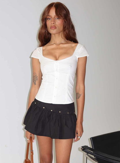 Curtain Call Mini Skirt Black