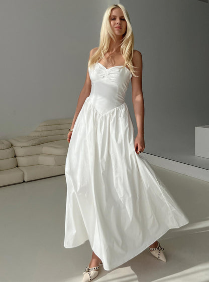 Ceremonious Maxi Dress White