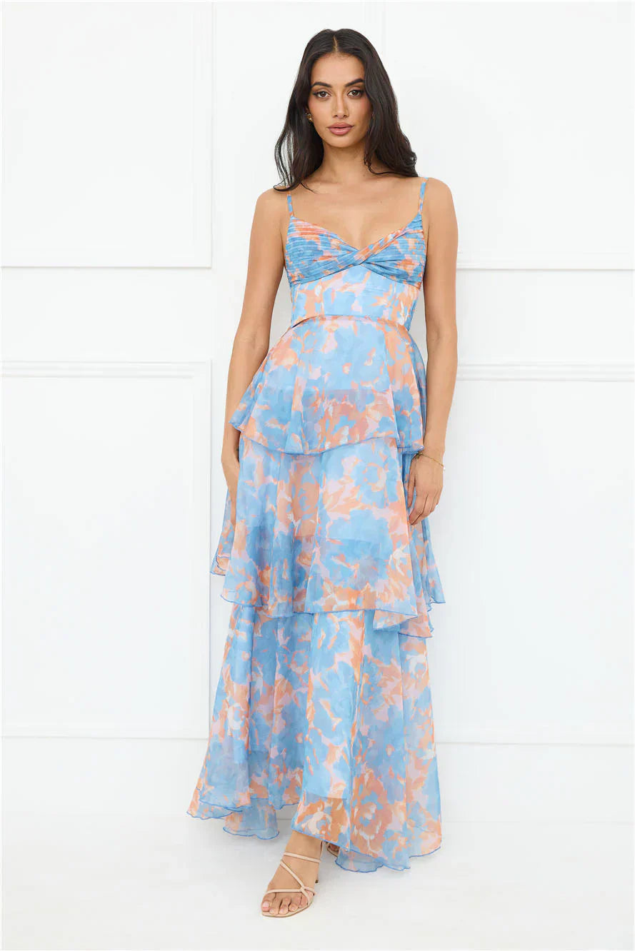 Be Myself Maxi Dress Blue