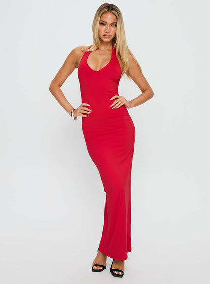Spicy Maxi Dress Red