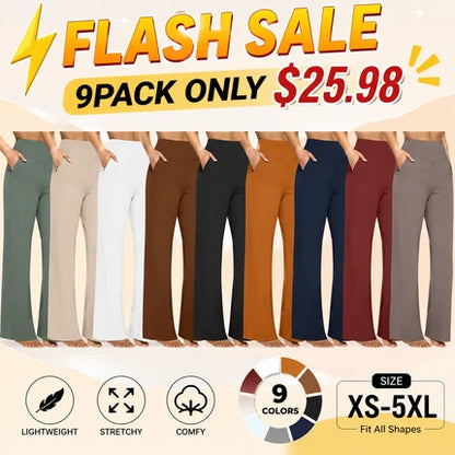 Women’s High-Waisted Wide-Leg Pants – Flattering, Comfortable & Stylish with Pockets