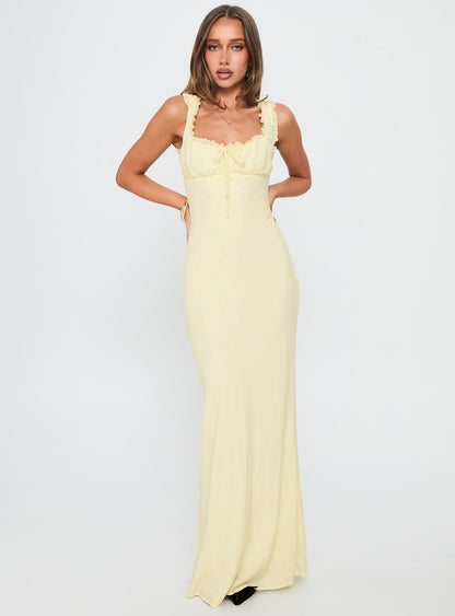 Lillette Maxi Dress Lemon