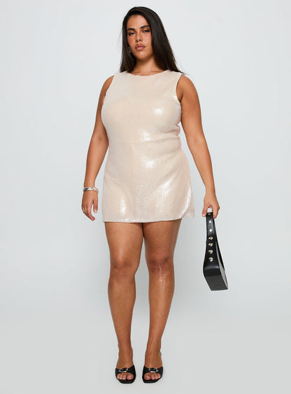 Yumiko Romper Champagne Sparkle Curve