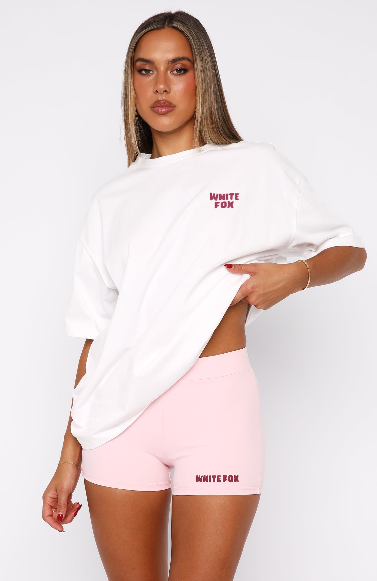 11th Street City Girl At Heart Bike Shorts Strawberry Whip
