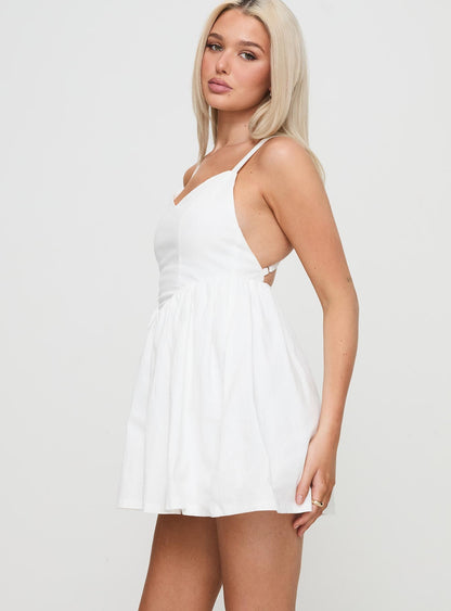 Cona Mini Dress White