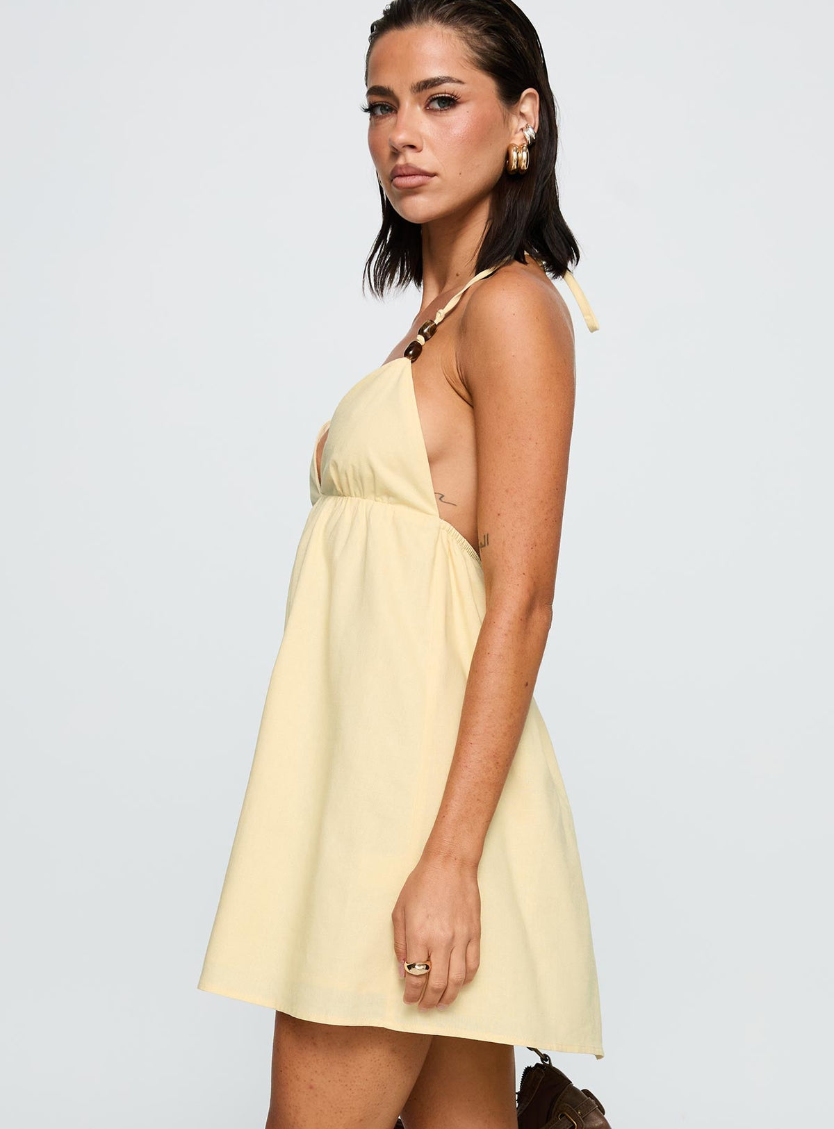 Melanea Mini Dress Yellow