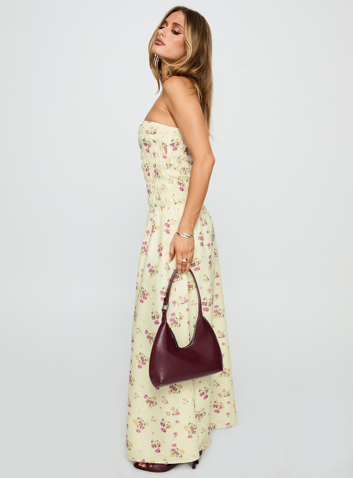 Human Nature Strapless Maxi Dress Multi Floral
