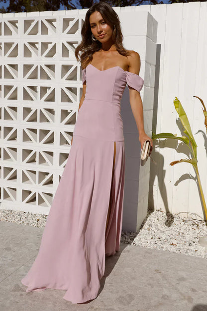 Blushing Cinderella Maxi Dress