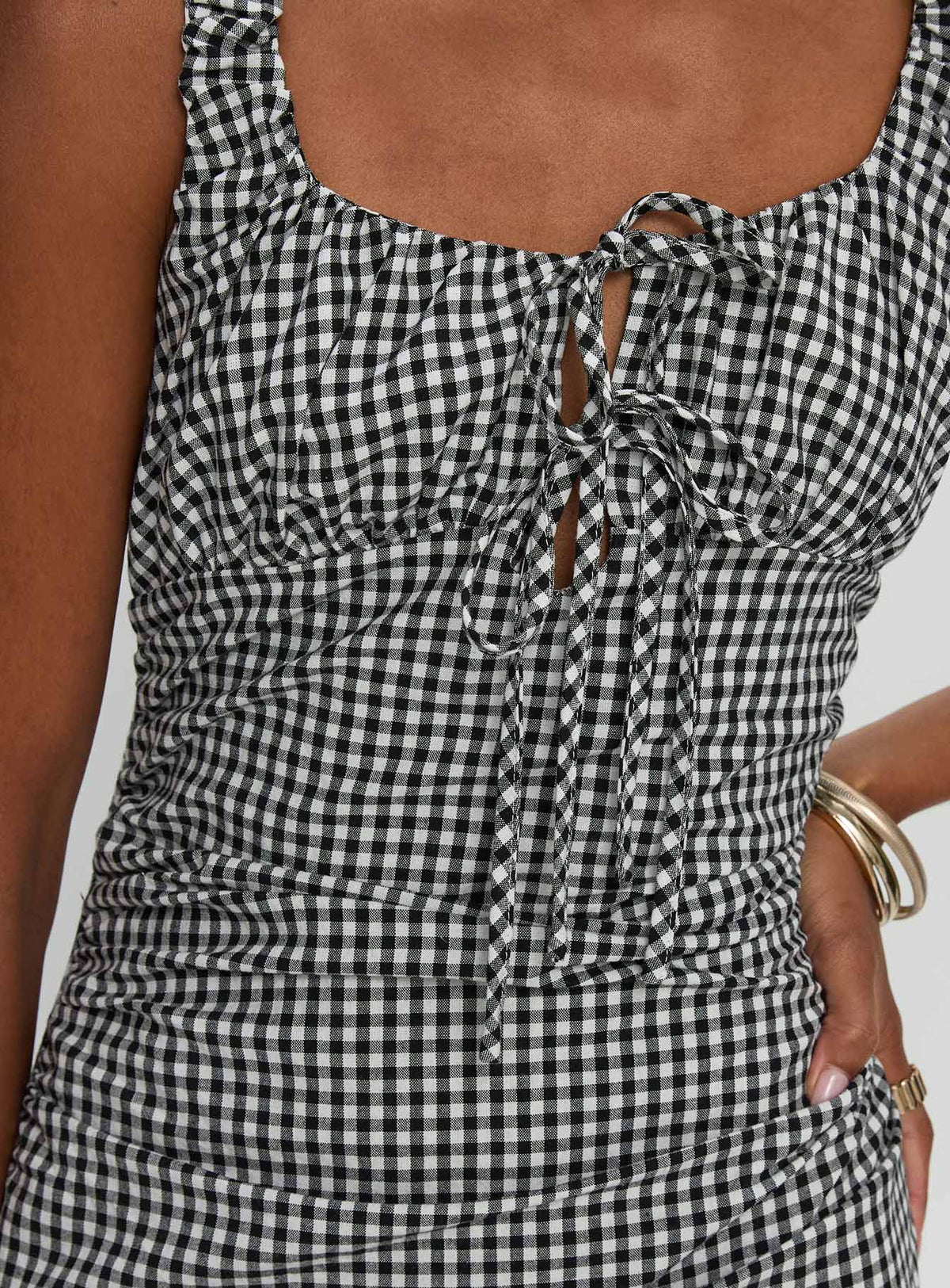 Roundtrip Maxi Dress Black / White