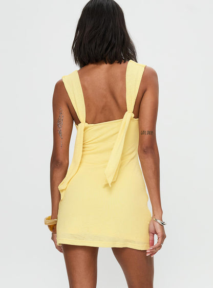 Steward Mini Dress Lemon