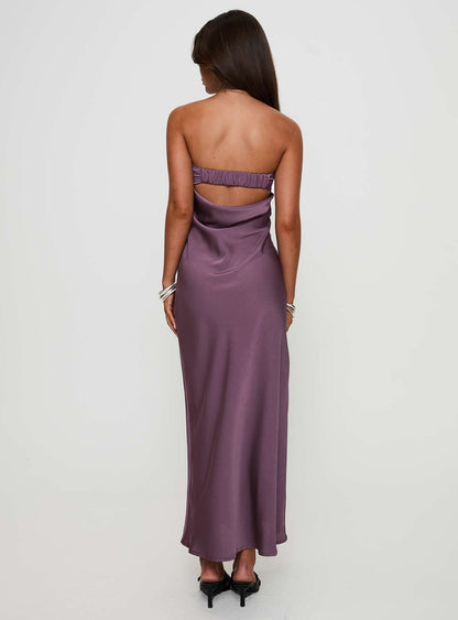 Maryska Strapless Maxi Dress Purple