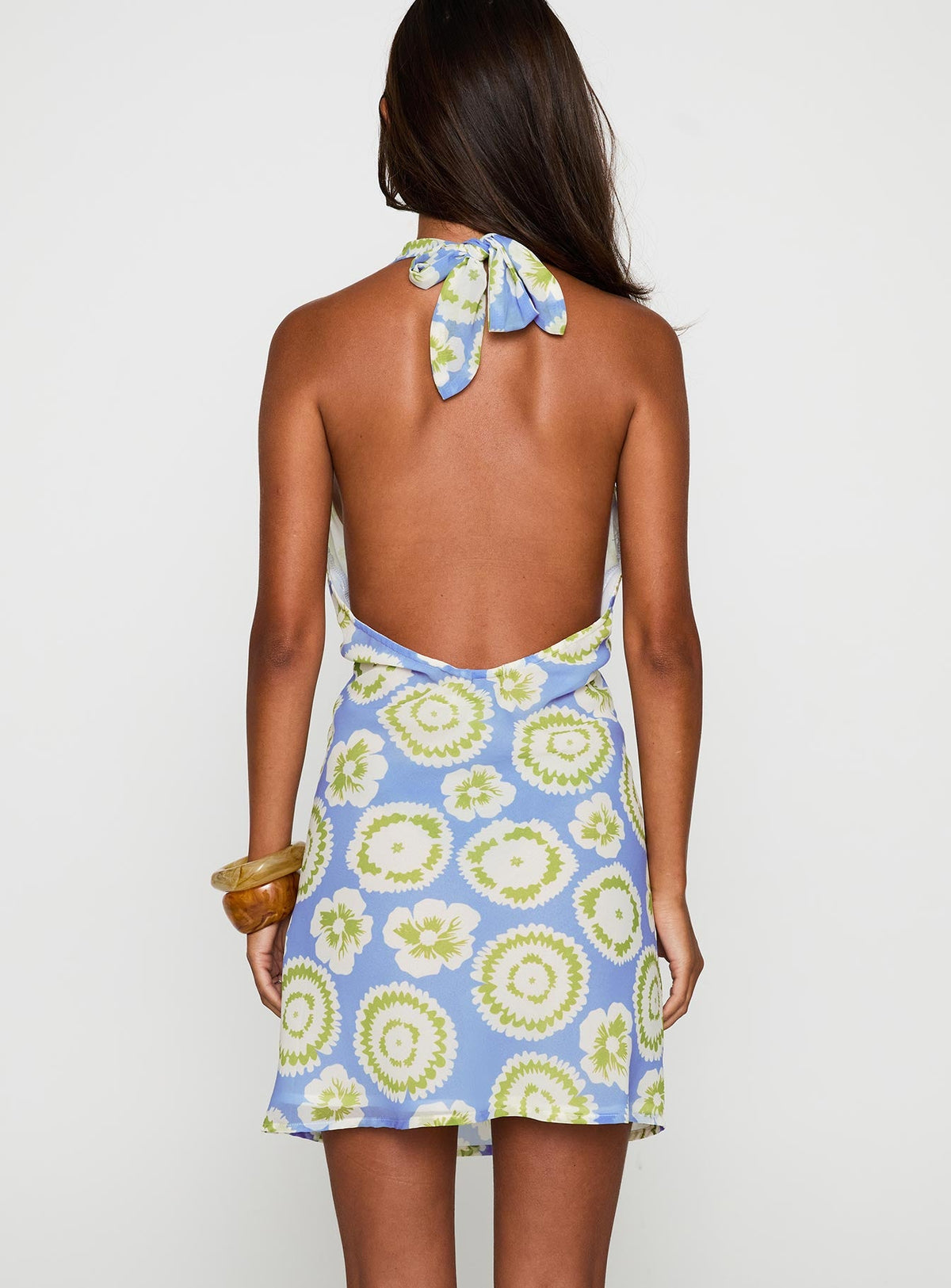 Neelia Mini Dress Blue / Yellow