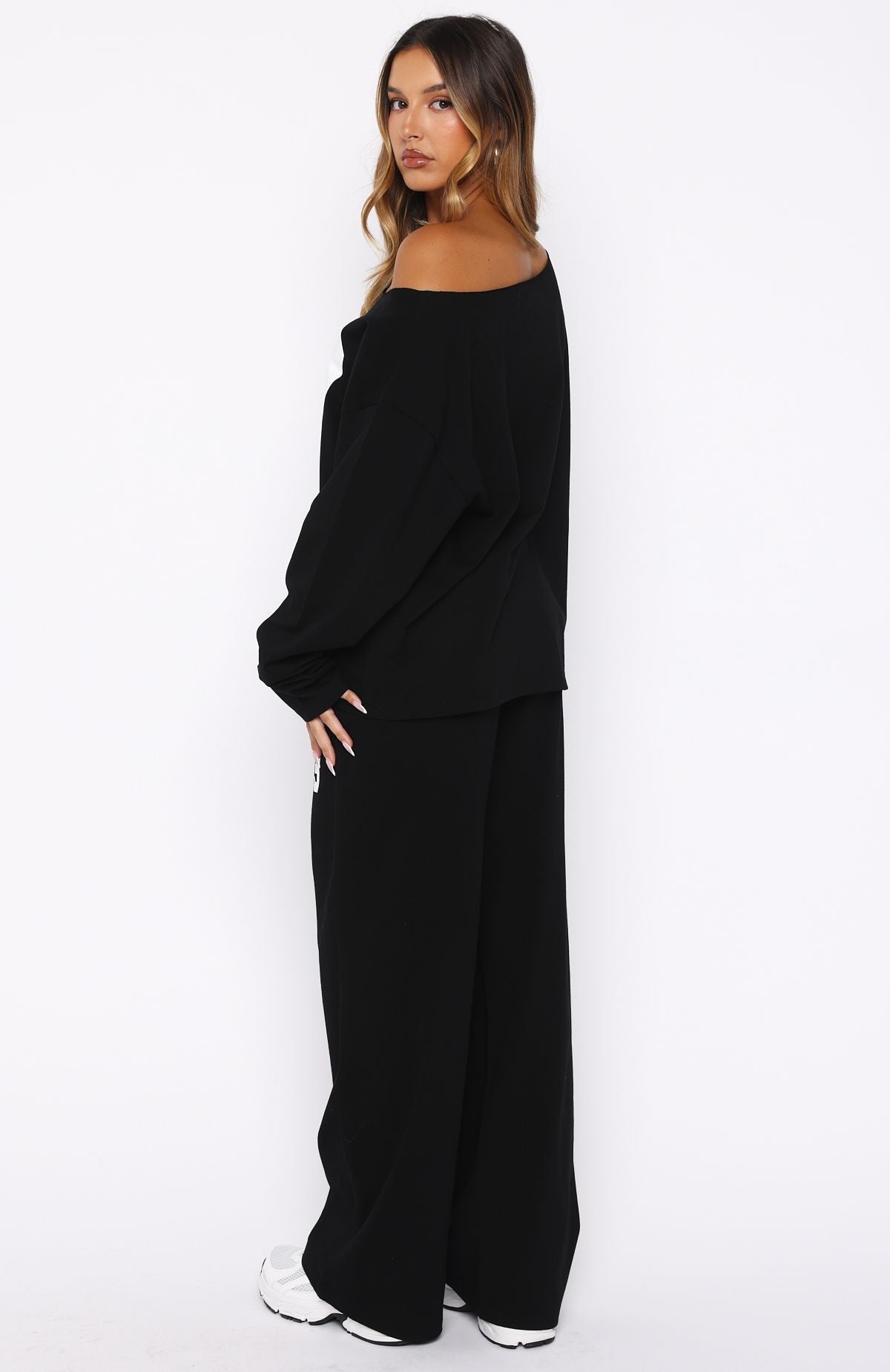 Only One Left Track Pants Black