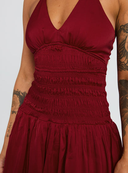 Mariachi Mini Dress Red
