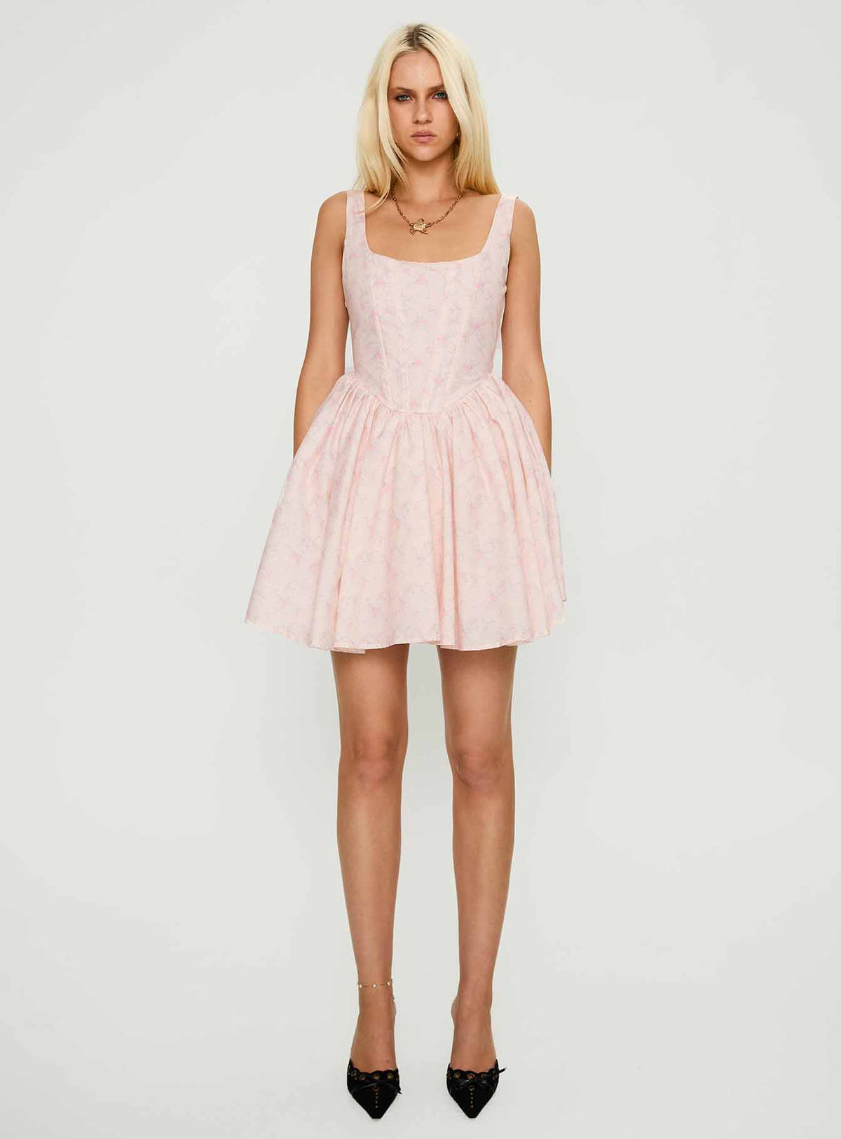 Bridgitte Corset Mini Dress Floral