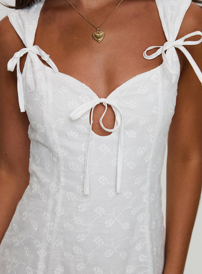 Muffins Mini Dress White