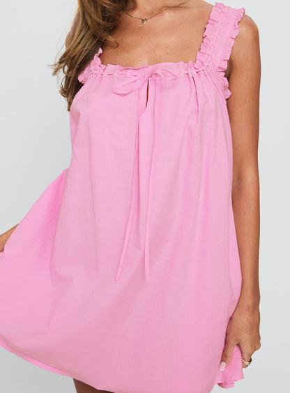 Swing Mini Dress Pink