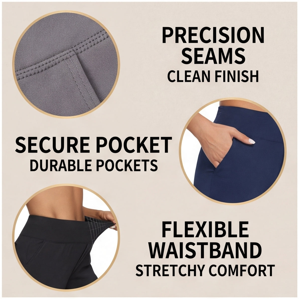 Women’s High-Waisted Wide-Leg Pants – Flattering, Comfortable & Stylish with Pockets