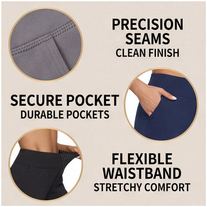Women’s High-Waisted Wide-Leg Pants – Flattering, Comfortable & Stylish with Pockets