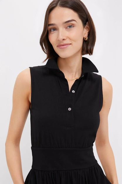 Black Mikaela Midi Dress
