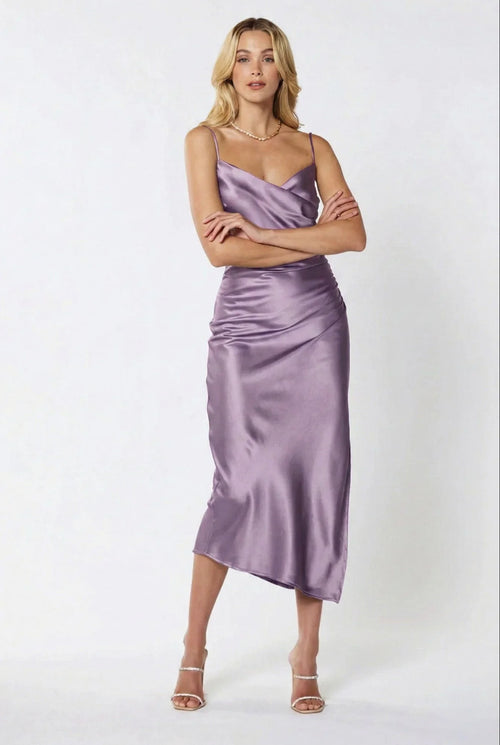 Billie Midi Dress - Lilac