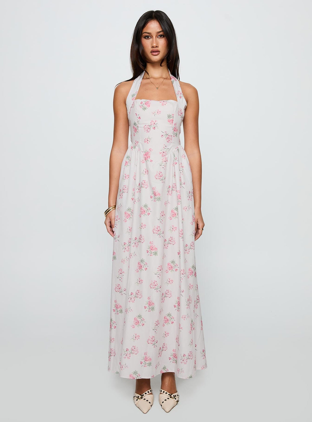 Sunfields Halter Maxi Dress Multi