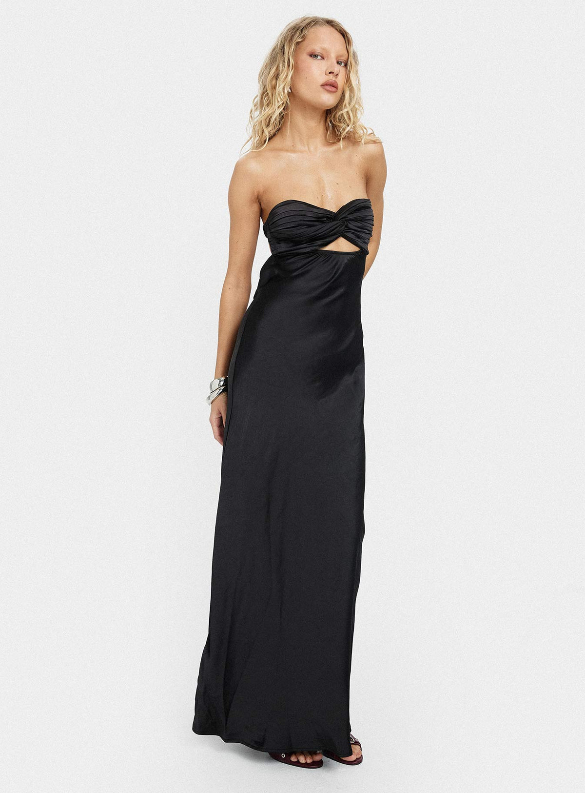 Faviola Strapless Maxi Dress Black