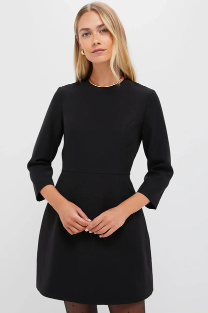 Black Crepe Haley Dress