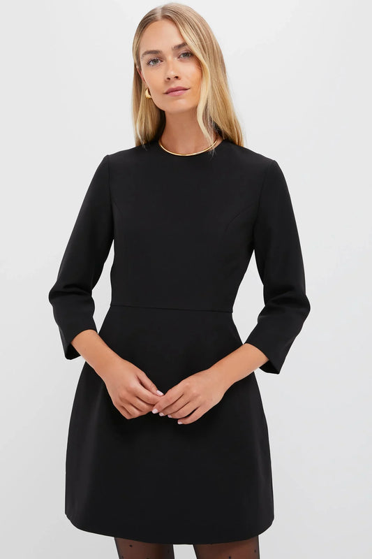Black Crepe Haley Dress