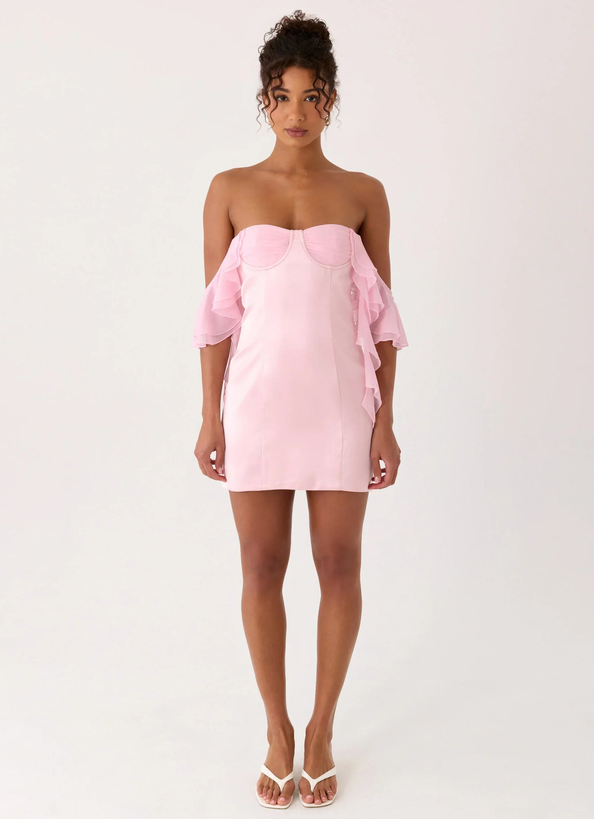 Bex Strapless Mini Dress - Pink