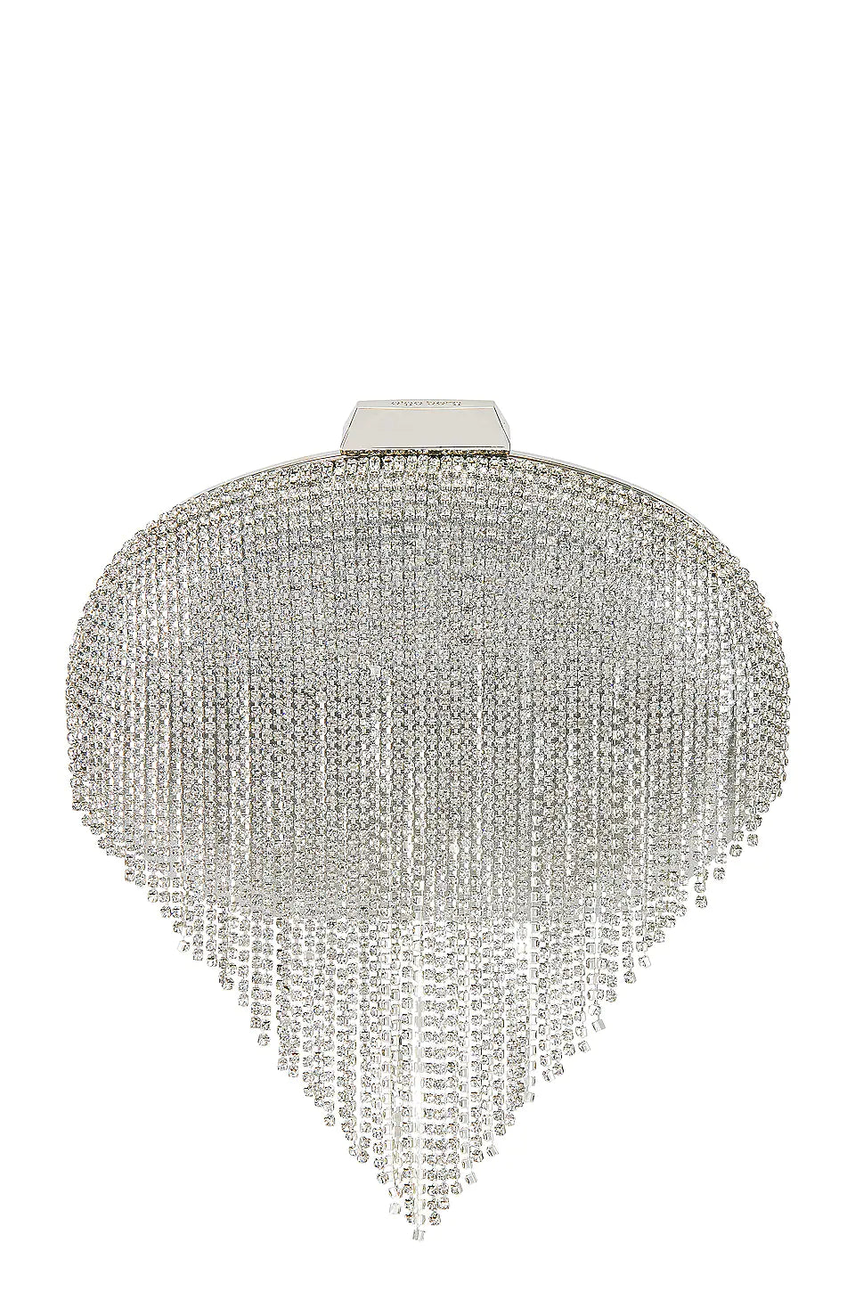 Bria Crystal Fringed Bag - Silver