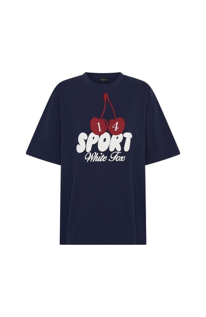 Club 14 Peyton Oversized Tee Navy