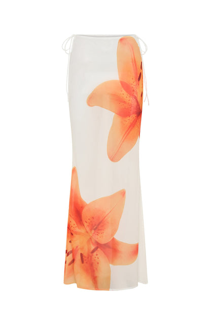 Luminous Maxi Skirt Marigold Twist