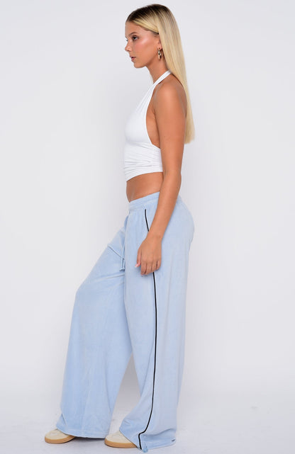 Soul Fire Velour Pants Baby Blue
