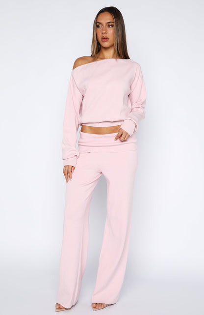 Can't Find The Words Knit Sweater Pink