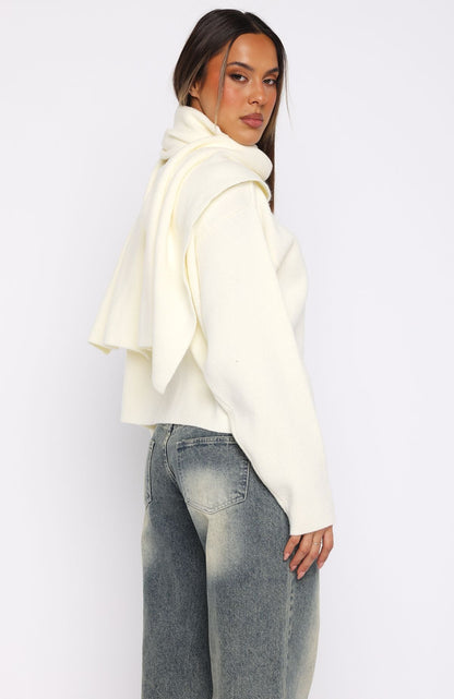 Luxe Layers Knit Sweater Cream