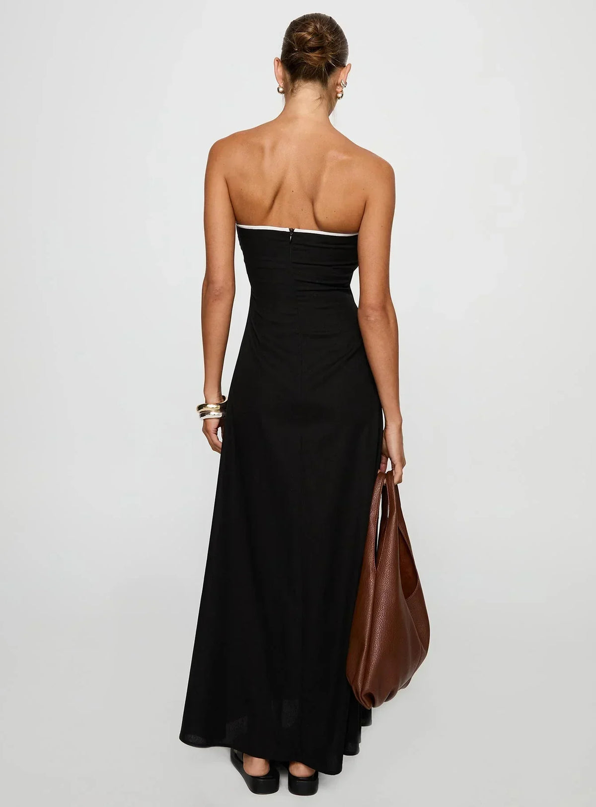 Bijou Strapless Maxi Dress Black
