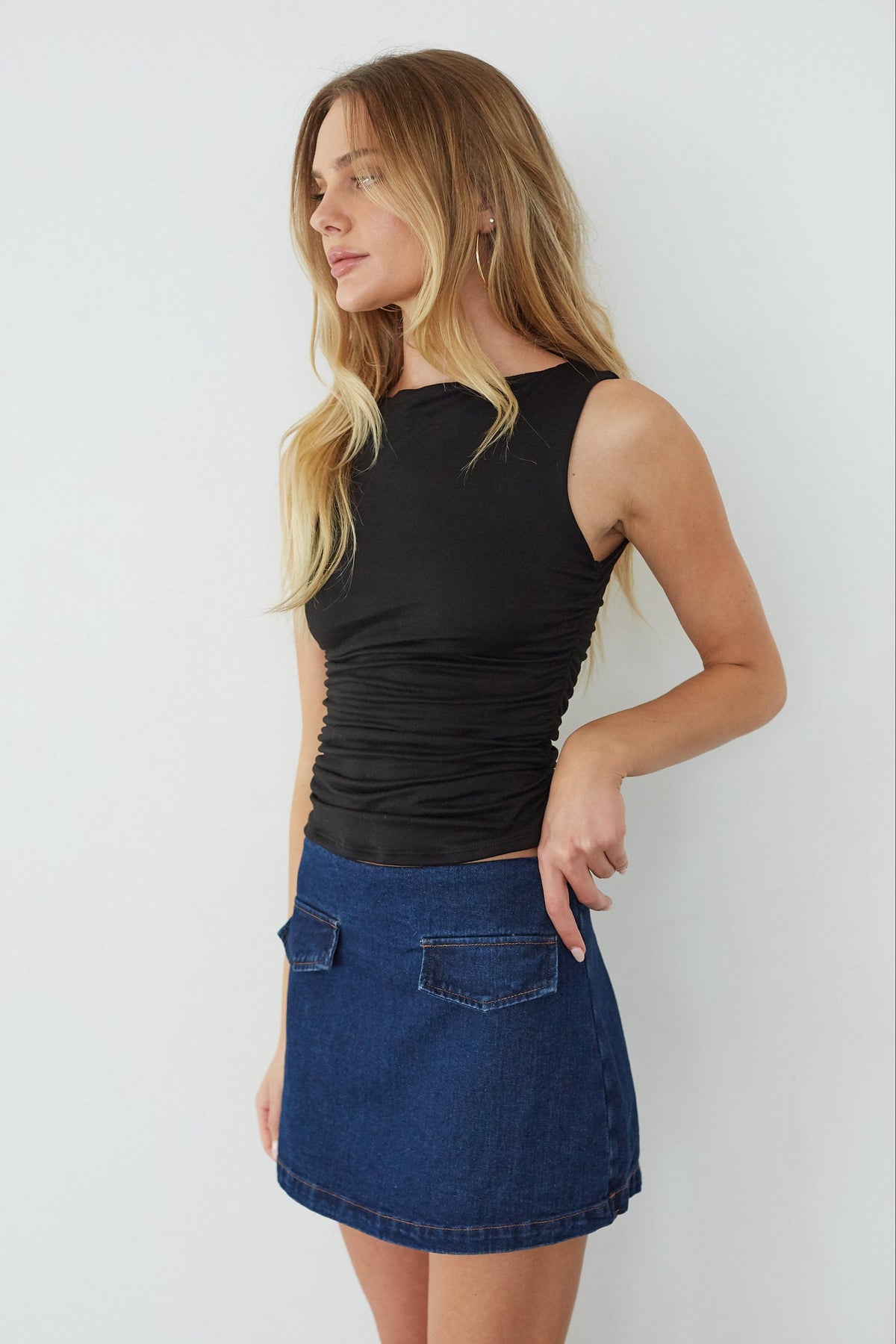 Dolly Denim Mini Skort