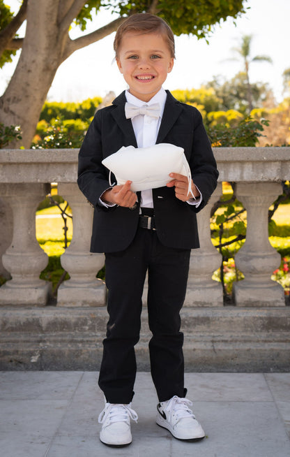 Benjamin Suit Set ~ Black Linen