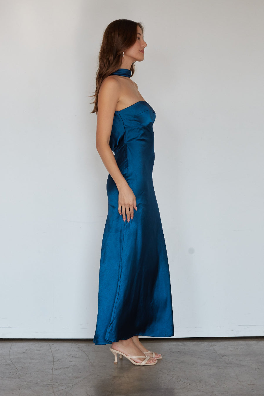 Erin Satin Maxi Dress