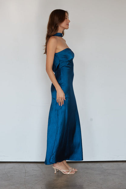 Erin Satin Maxi Dress