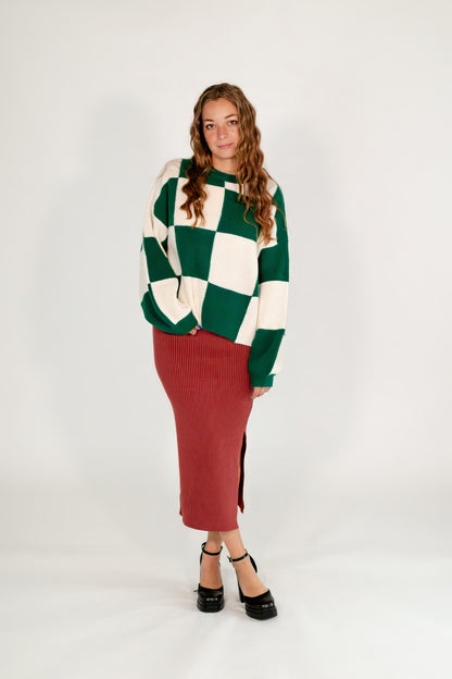 Lexy Ribbed Pencil Skirt