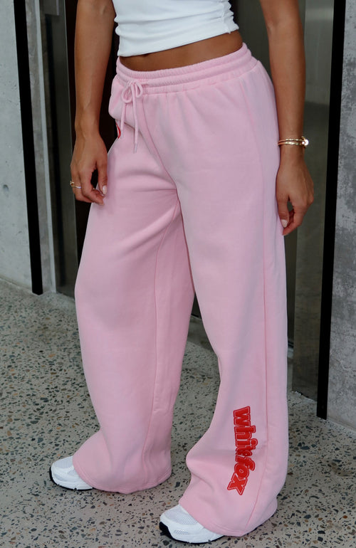 Ready To Go Wide Leg Sweatpants Pink