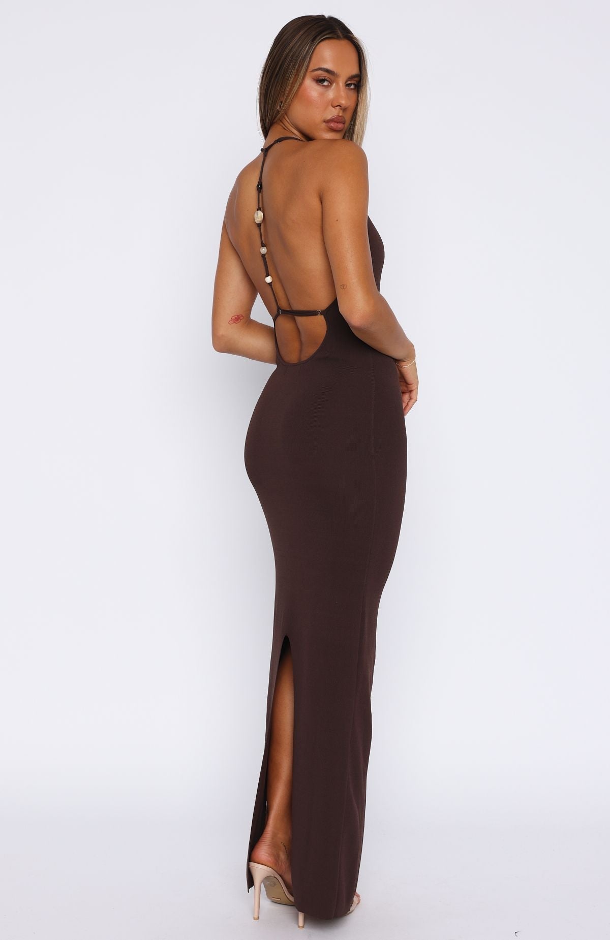 Don't Need Permission Maxi Dress Chocolate