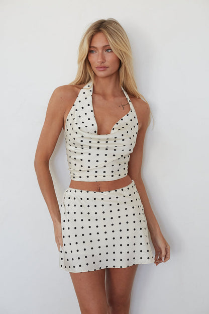 Kendra Polka Dot Mini Skort