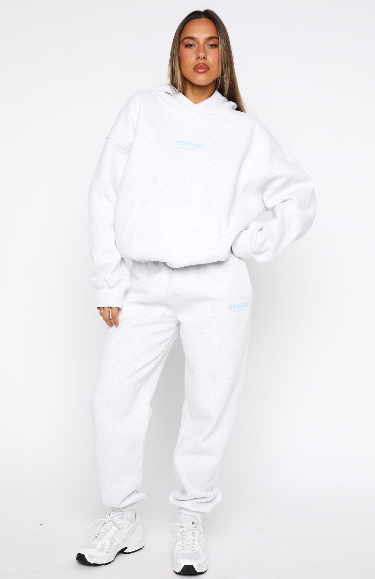 Daydreamers Nadia Oversized Hoodie Grey Marle
