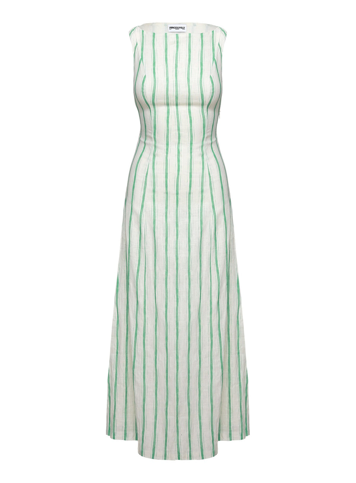Lewisa Maxi Dress Green Stripe Petite
